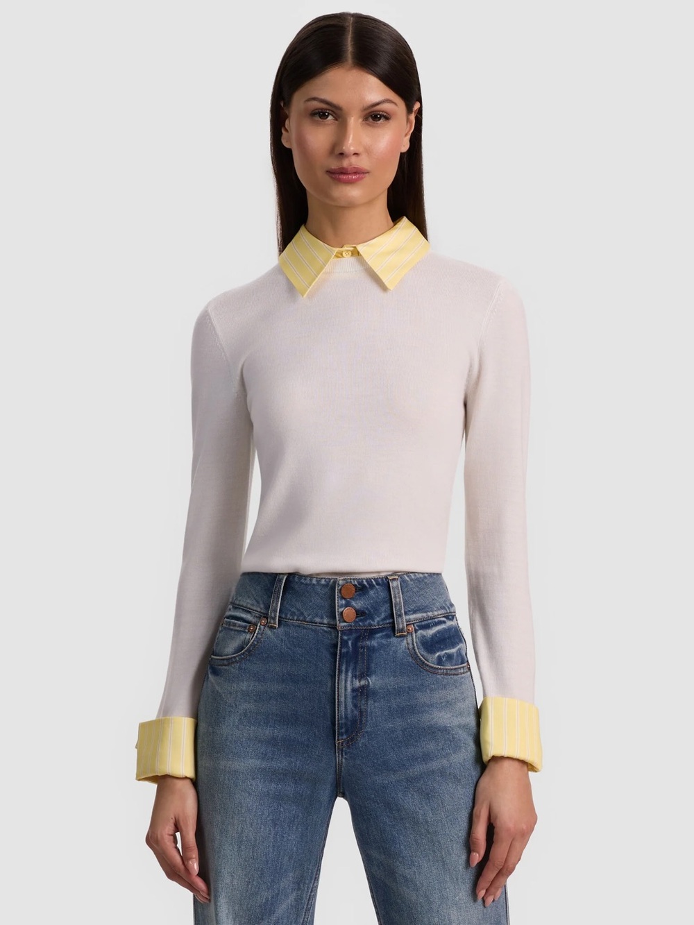 Alice and Olivia PORLA COLLARED SWEATER